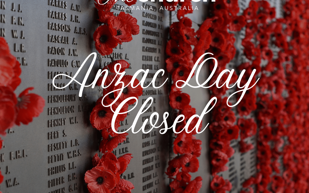 ANZAC Day – Yearly on 25th April – Closed