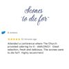 Scones to die for 5 star google review The Church Campbell Town Tasmania