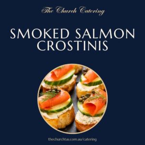 Smoked Salmon Crostini catering Campbell Town Tasmania