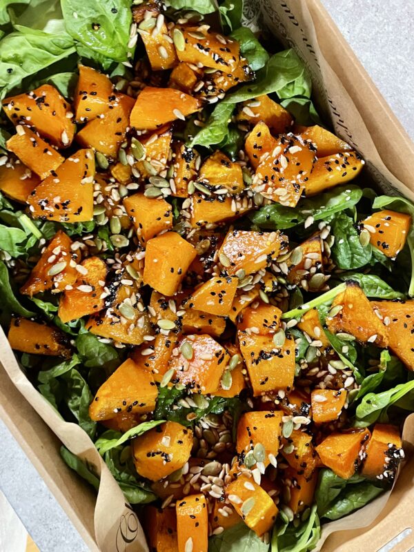Spinach, Pumpkin & Seed Salad