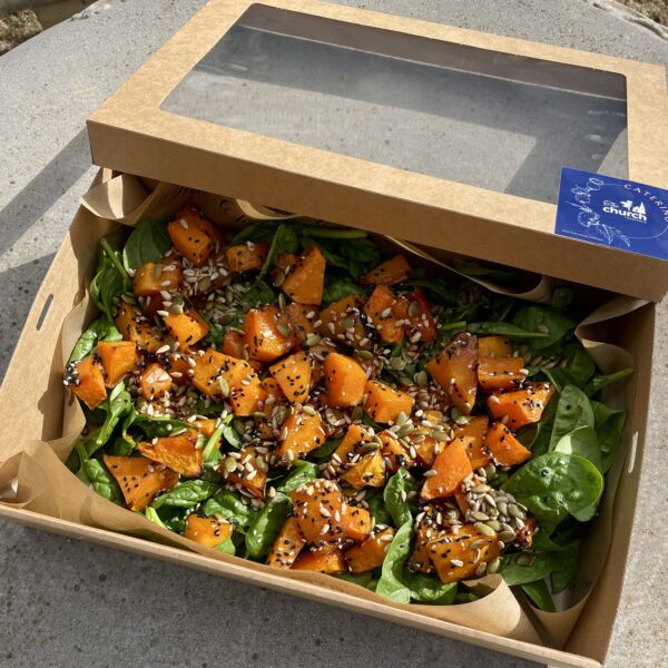 Spinach, Pumpkin & Seed Salad