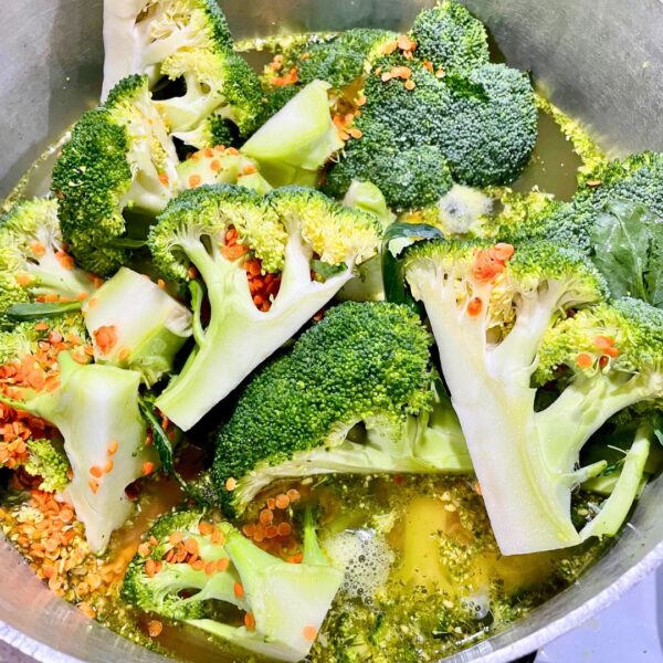 Broccoli, Red Lentil & 3 Cheese Soup (vegetarian & gf) - Image 2