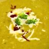 Serving suggestion- cream or yogurt with chilli flakes and tiny broccoli floretts