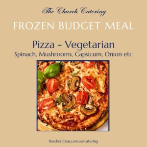 Vegetarian Pizza Frozen Homemade by The Church Campbell Town Frozen Budget Community Meals