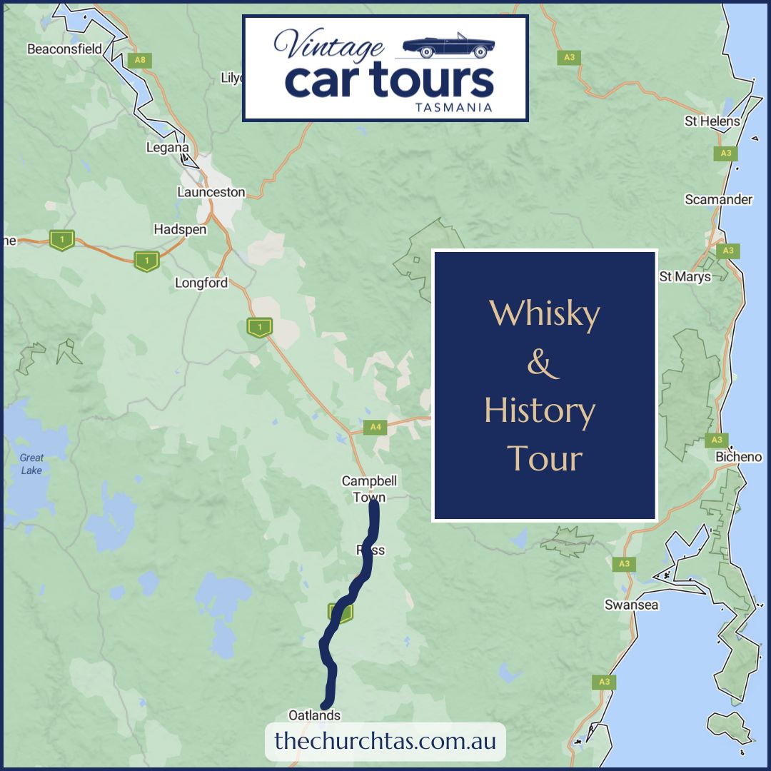 Vintage Car Tours Tasmania Tour of Ross and Oatlands Whisky & History Tour of Ross and Oatlands Tasmania in our vintage convertible car