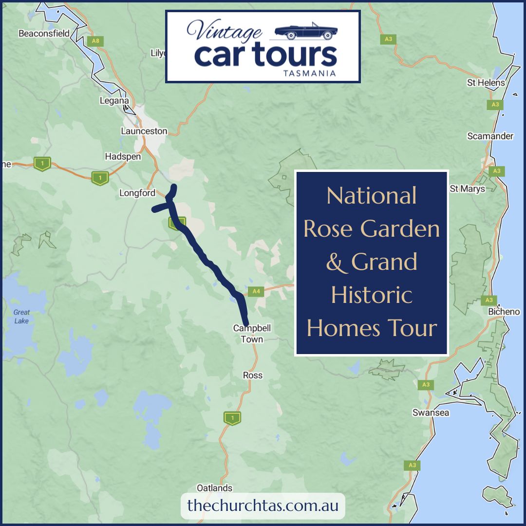 Tour Tasmania's National Rose Garden and Grand Historic Homes Tour