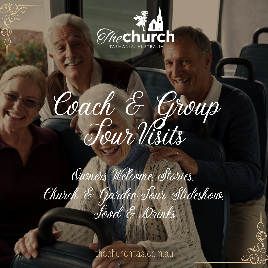 Coach Bus and Group Tour Visits The Church Campbell Town Tasmania