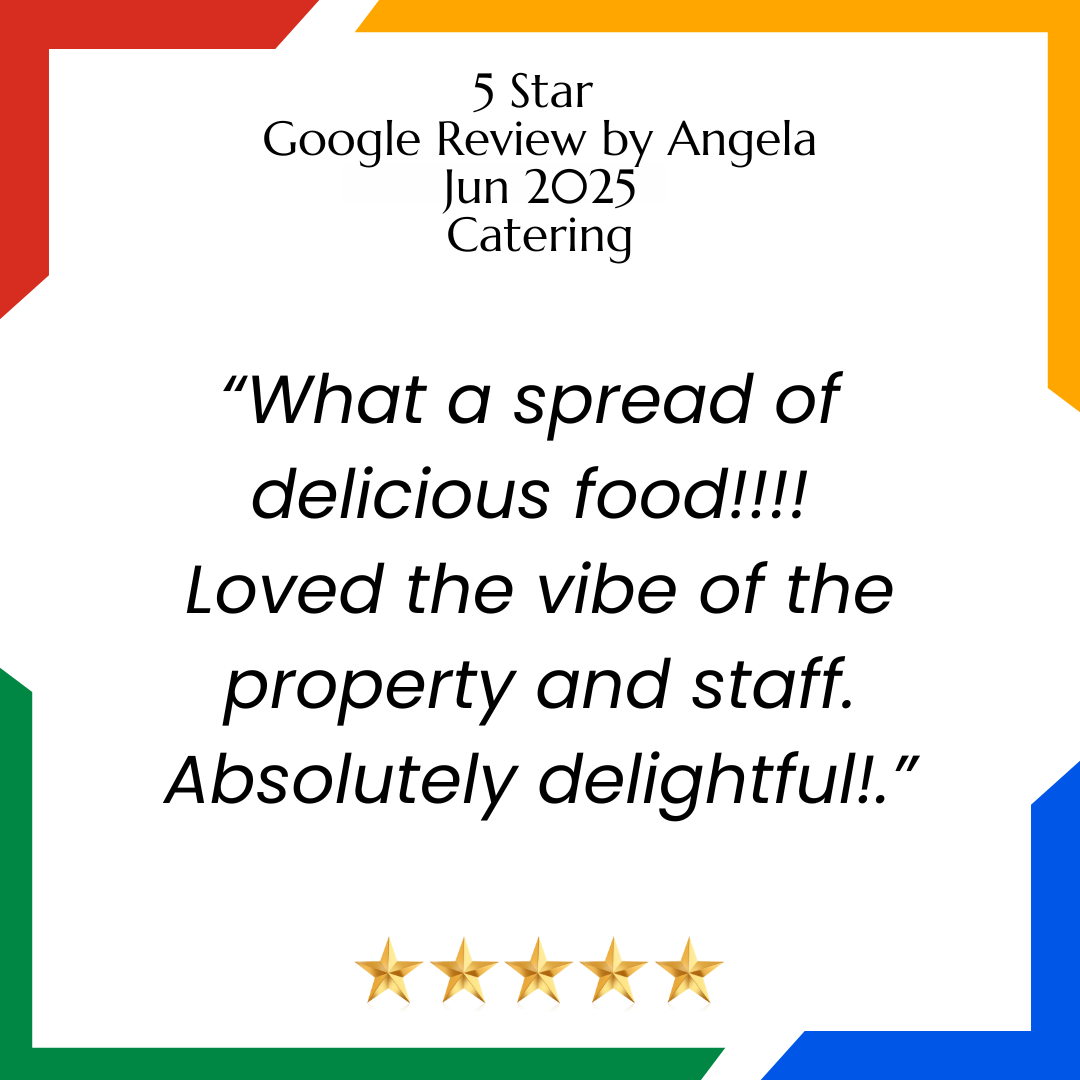 5 star Google Review Angela for Catering The Church Campbell Town Tasmania Group Tour Booking Review 