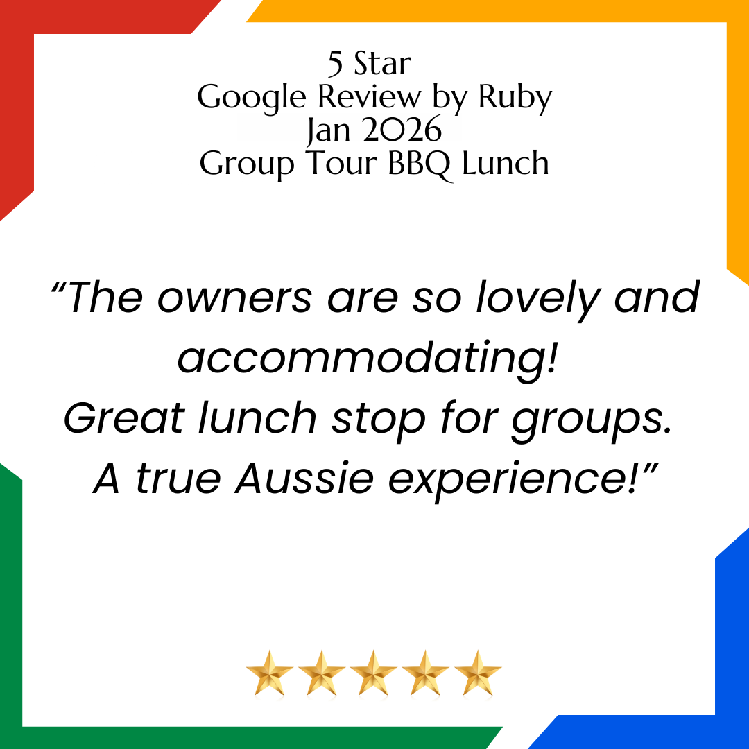 5 star Google Review Ruby The Church Campbell Town Tasmania Group Tour Booking Review