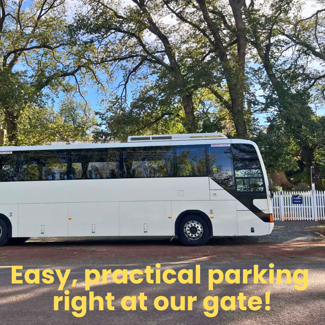 Coach parking at The Church Campbell Town Tasmania